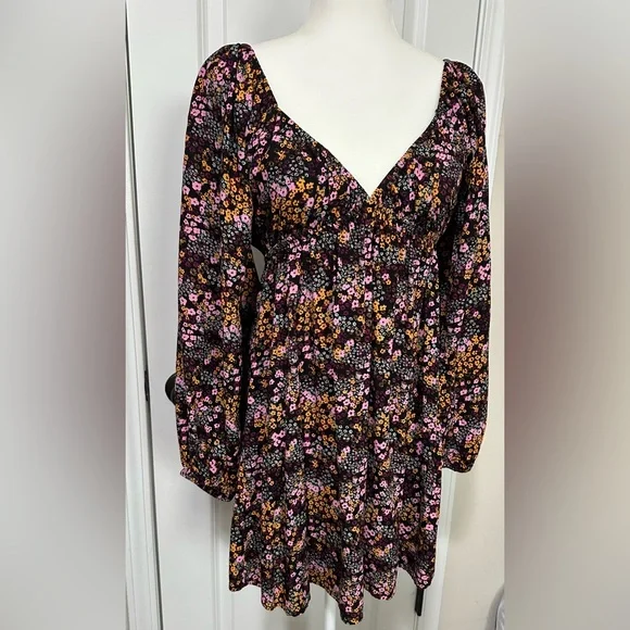Roxy Sweetest Shores Puff Sleeve Women’s Dress Size L - Picture 3 of 7